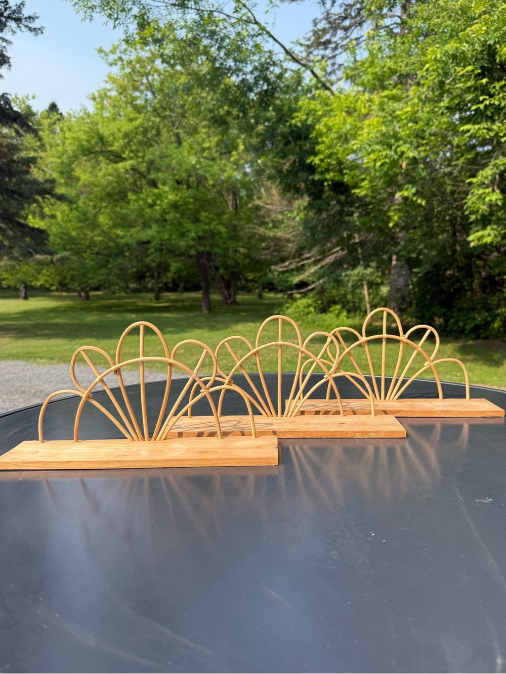 Target 3 Bullseye Playground Boho Rattan Mini Shelves Plants Windowsill Crystals